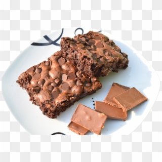 Brownie Con Chispas - Chocolate, HD Png Download