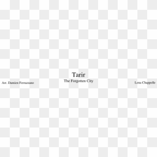 Tarir Sheet Music Composed By Lena Chappelle 1 Of 28 - Music, HD Png Download