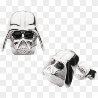 Star Wars Darth Vader 3d Stud Earrings - Earring, HD Png Download