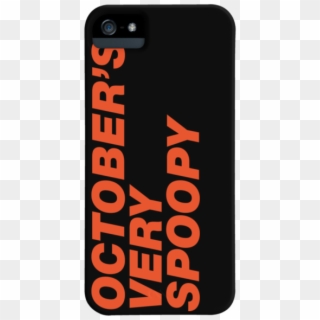 October's Very Spoopy Title Case Design - Mobile Phone Case, HD Png Download