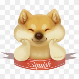 Squishy Shibe Also Available On Redbubble ╭ و - Animal Figure, HD Png Download