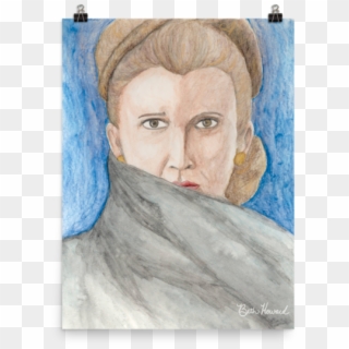 General Leia Organa Poster - Sketch, HD Png Download
