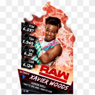 Xavierwoods S3 12 Elite Christmas Supercard Xavierwoods - Wwe Supercard Png, Transparent Png