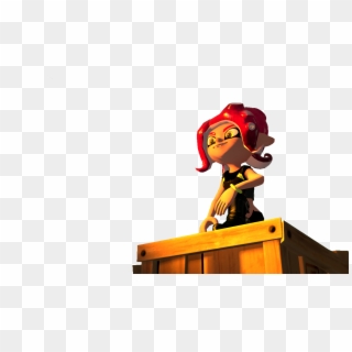 Old Agent 8 Render I Did Before The Octoling Girl Hair - Cartoon, HD Png Download
