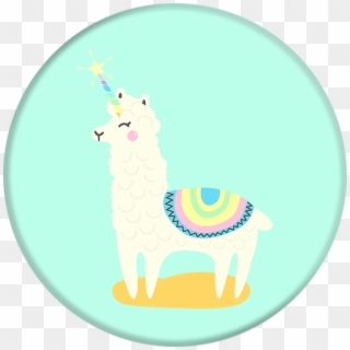 Collapsible Grip & Stand For Phones And Tablets - Alpaca Popsocket, HD Png Download