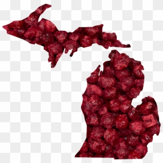 Happy Michigan Cherry Slurp It's A Weeklong Valentine's - Michigan Silhouette, HD Png Download