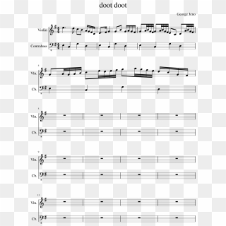 Doot Doot Sheet Music Composed By George Jeno 1 Of - Sheet Music, HD Png Download