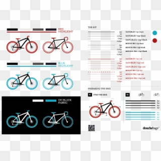 Illustrated Steps - Hybrid Bicycle, HD Png Download