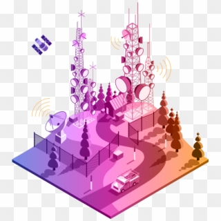 Gis For Telecommunications Strengthen Transparent Background - Illustration, HD Png Download