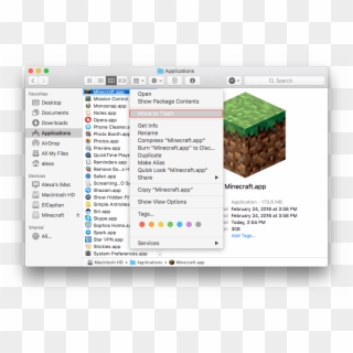 Uninstall Minecraft Manually - Uninstall Minecraft, HD Png Download