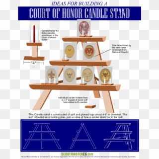 Court Of Honor Ceremony - Boy Scout Rank Candles, HD Png Download
