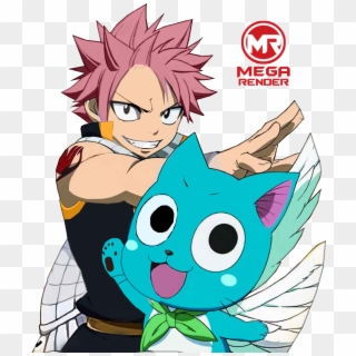 Render Fairy Tail Natsu E Happy - Fairy Tail Natsu And Happy, HD Png Download