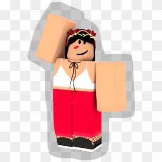 Roblox Girl With Shadow - Cartoon, HD Png Download