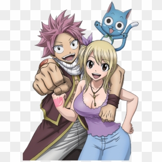 Join The Guilds - Fairy Tail Natsu Lucy Happy, HD Png Download