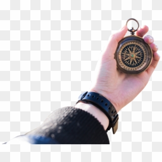 Person Holding Compass, HD Png Download