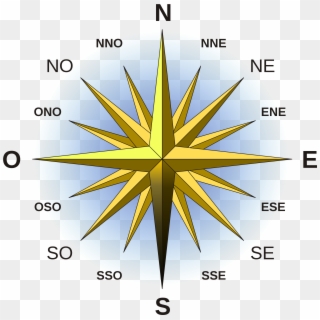 16 Point Compass Rose, HD Png Download