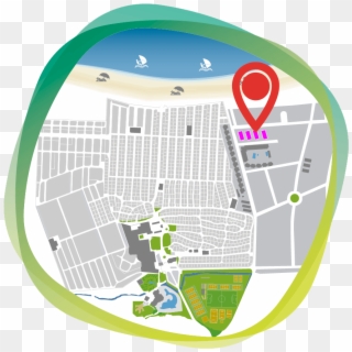 Accomodation Map - El Delfin Verde Plattegrond 2019, HD Png Download