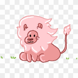 Lion~steven Universe~sitting In The Grass - Cartoon, HD Png Download