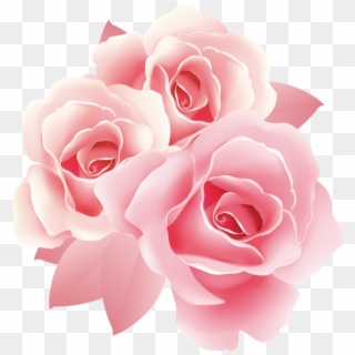 Rose Fleur Png - Pink Floral Border Png, Transparent Png