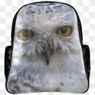 Snowy Owl, Schnee Eule, Owl 002 Multi Pockets Backpack - Backpack, HD Png Download