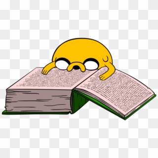 Adventure Time Jake Book Clipart , Png Download - Adventure Time Jake Reading, Transparent Png