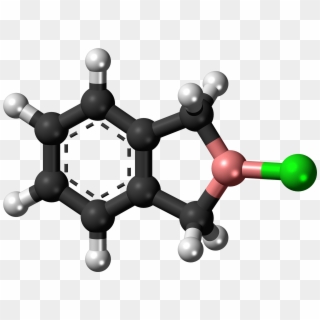 2 Chloro 2 Boraindane Molecule Ball - Phthalic Anhydride 3d, HD Png Download
