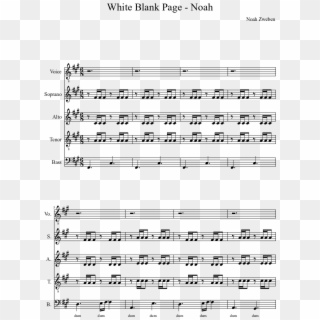 White Blank Page - Mr Sandman Alto Sax Sheet Music, HD Png Download