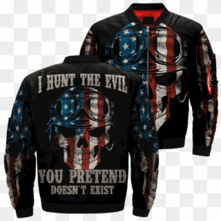 Com I Hunt The Evil You Pretend Doesn't Exist Over - Jacket, HD Png Download