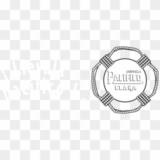 Pacifico Clara Logo Black And White - Circle, HD Png Download