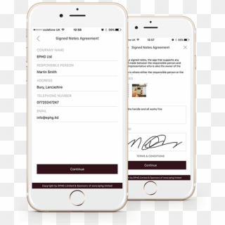 Signed Notes Jobsheet App - Iphone, HD Png Download
