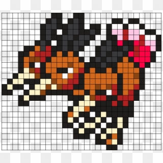 Dodrio Pokemon Bead Pattern Perler Bead Pattern / Bead - Digimon Agumon Pixel Art, HD Png Download