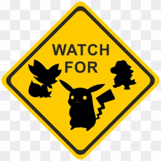 Pokemon Warning - Pokemon Sign, HD Png Download