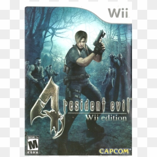 Resident Evil 4 Front - Resident Evil 4 Xbox Wii, HD Png Download