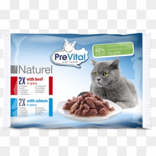 Naturel Pouch With Beef, With Salmon In Gravy - Krmivo Pre Sterilizovane Macky, HD Png Download