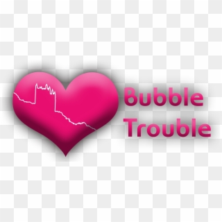 Bubble Trouble Logo - Heart, HD Png Download