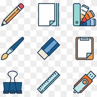 Stationary - Art Materials Icon Png, Transparent Png