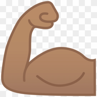 Download Svg Download Png - Brown Muscle Emoji, Transparent Png