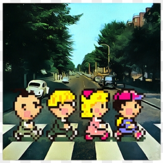 Bleed Area May Not Be Visible - Earthbound Ness Paula Jeff Poo, HD Png Download