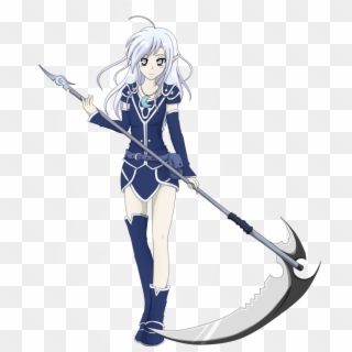 Drawn Scythe Pole - Oc Anime Girl With Scythe, HD Png Download