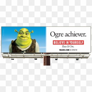 See The Believe In Yourself Shrek Billboard And Pass - Billboard Inspiration, HD Png Download