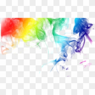 Rainbow Colored Smoke - Rainbow Smoke Transparent Background, HD Png Download