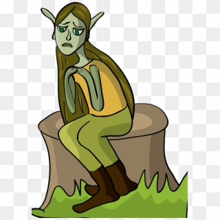 This Free Icons Png Design Of Depressed Elf, Transparent Png