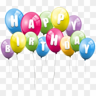 Happy Birthday Transparent Png Pictures - Transparent Background Birthday Balloon, Png Download