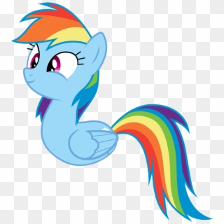Duck Pony, Rainbow Dash, Safe, Simple Background, Solo, - Mlp Duck Pony, HD Png Download