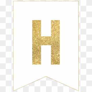 Gold Free Printable Banner Letters - Gold Glitter Background, HD Png Download