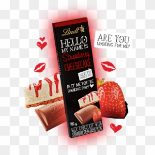 Hello My Name Is Strawberry Cheesecake - Hello Chocolate Strawberry Cheesecake, HD Png Download