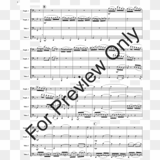 Twinkle Twinkle Little Star-tuba 4t Thumbnail - Allegro From Concerto For Two Trumpets Music, HD Png Download