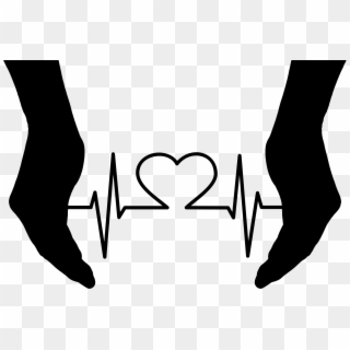 This Free Icons Png Design Of Cupping Hands Heart Ekg, Transparent Png