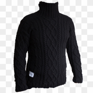 Png Transparent Black Turtleneck Sweater , Png Download, Png Download