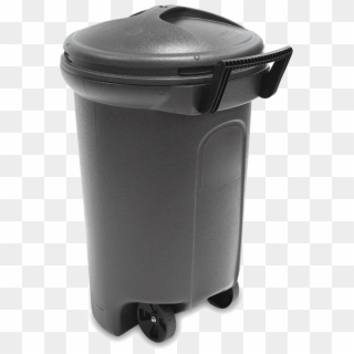 Trash Can Png Download Image - Rubbermaid Trash Can With Wheels, Transparent Png